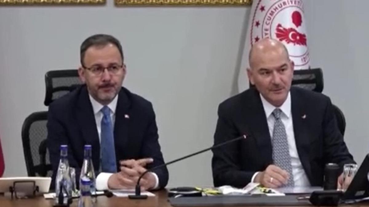Bakan Soylu ve Bakan Kasapoğlu, 81 il valisi ve gençlik spor il müdürleri ile toplantı yaptı