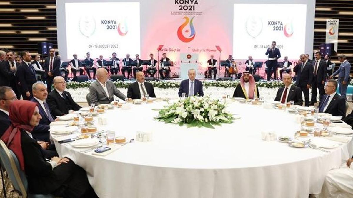 Cumhurbaşkanı Erdoğan, 5. İslami Dayanışma Oyunları'na katılan ülkelerin lideriyle buluştu