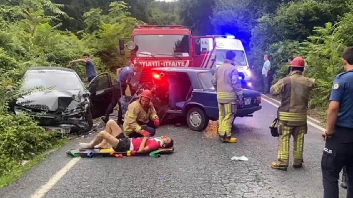 İstanbul'da feci kaza! Kafa kafaya çarpıştı