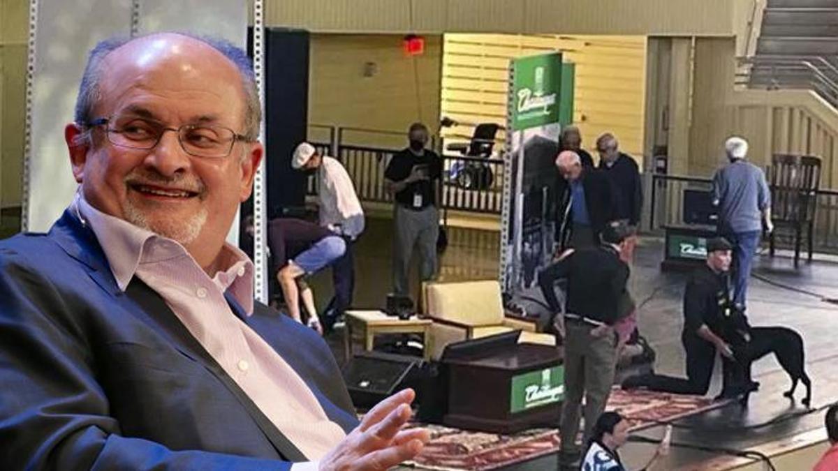 Ünlü yazar Salman Rüşdi'ye bıçaklı saldırı