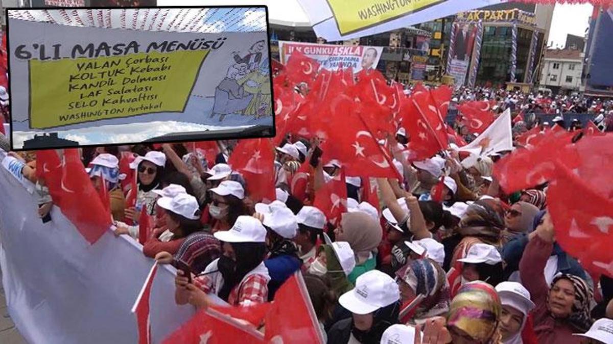 Çorum'da dikkat çeken pankart! Altılı masaya gönderme