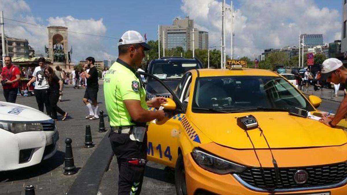 Ticari taksi denetiminde ceza yağdı