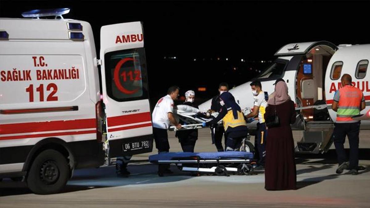 Filistinli iki kardeş Cumhurbaşkanı Erdoğan'ın talimatıyla tedavi için Türkiye'ye getirildi