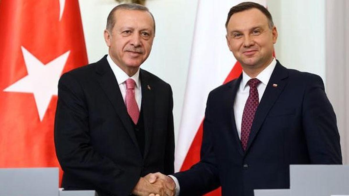 Cumhurbaşkanı Erdoğan, Polonya Cumhurbaşkanı Duda ile görüştü
