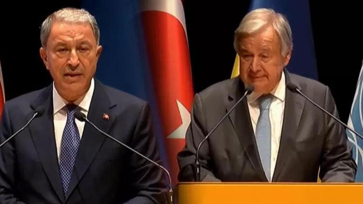 Bakan Akar ve BM Genel Sekreteri Guterres'ten önemli açıklamalar