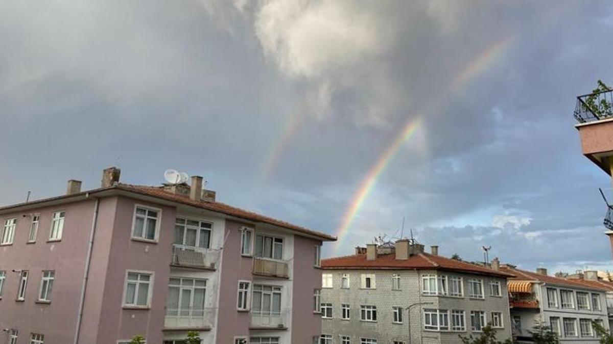 Başkentte yağmur sonrası kartpostallık görüntüler!