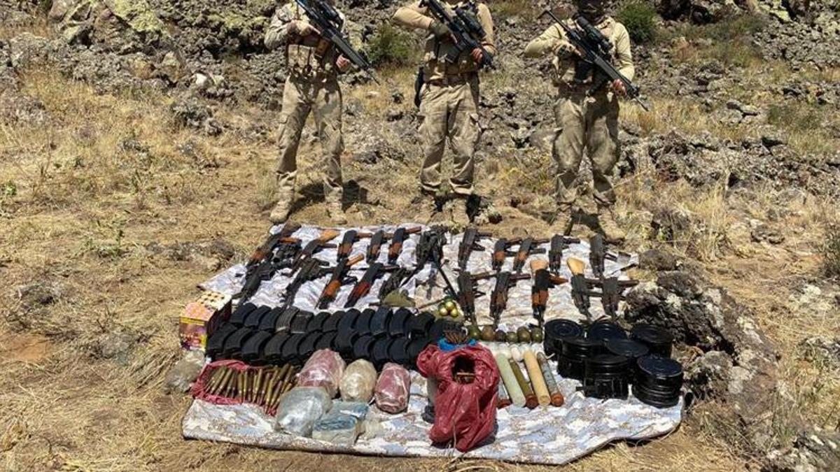 PKK'ya ait cephane ele geçirildi