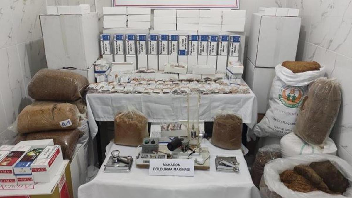 Hatay’da kaçak sigara ve tütün operasyonu
