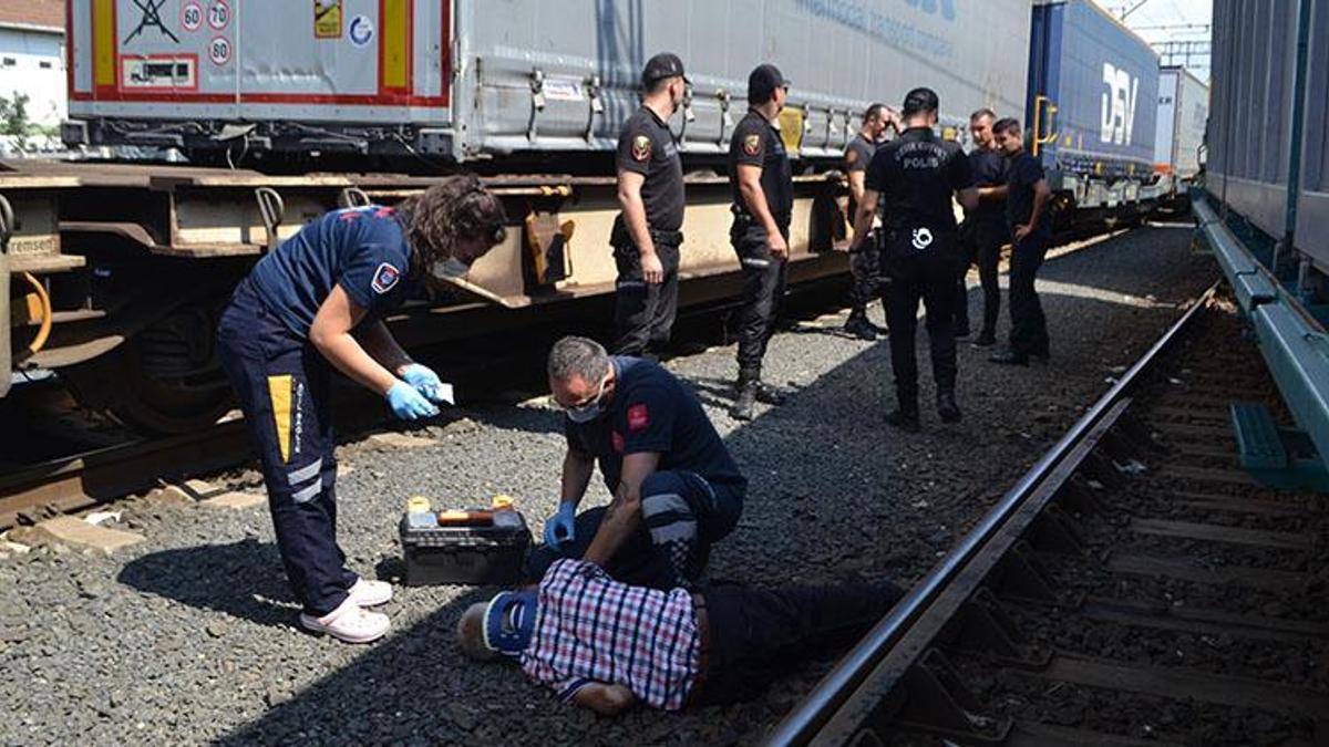 Çorlu Tren Garı'nda bir şahıs rayların arasında yaralı bulundu