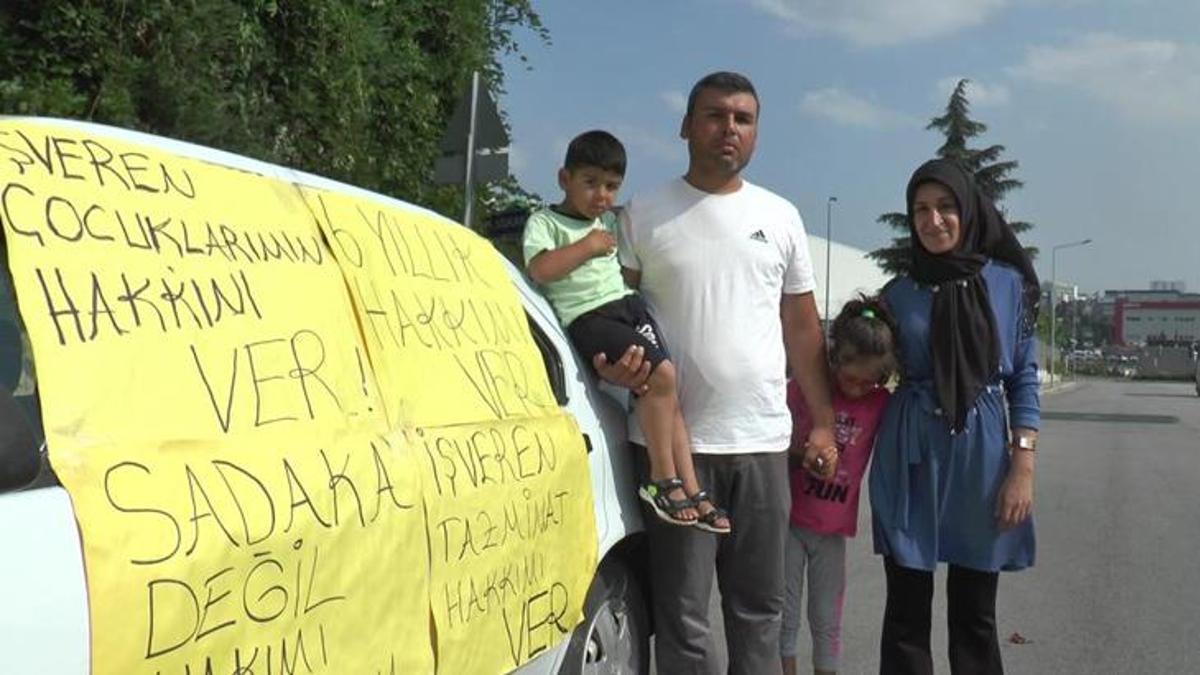 Annesine küfür eden kişiye attığı tokat hayatını kararttı! Eşi ve çocuklarıyla eylemde