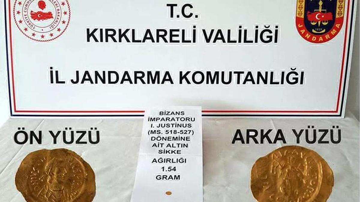 Kırklareli'de bir iş yerinde ele geçirildi! Bizans dönemine ait...