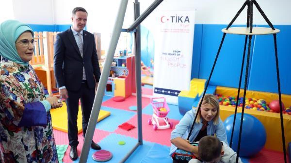 Emine Erdoğan, Saraybosna'da özel gereksinimli çocuklarla bir araya geldi