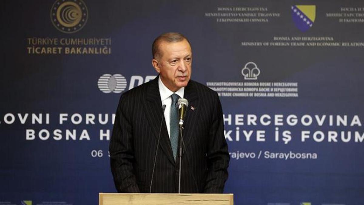 Cumhurbaşkanı Erdoğan, Bosna-Hersek'ten mesaj verdi: Bizi parçalamak isteyenlere fırsat vermeyiz