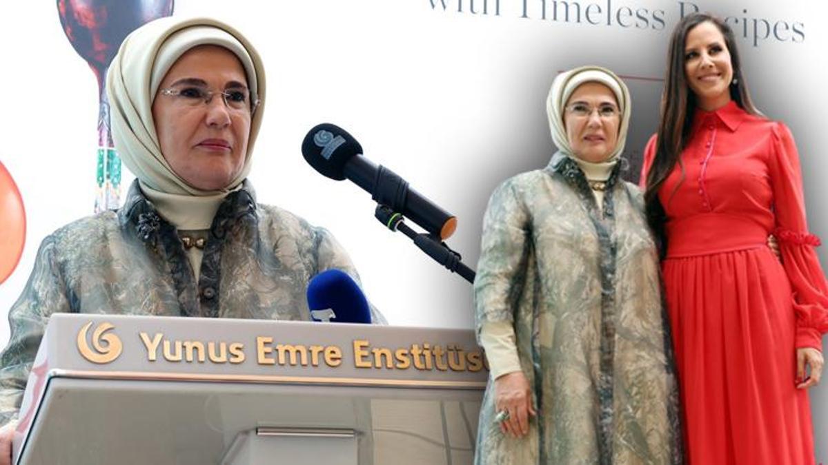 Emine Erdoğan, 'Asırlık Tariflerle Türk Mutfağı' kitabının tanıtım etkinliğinde konuştu