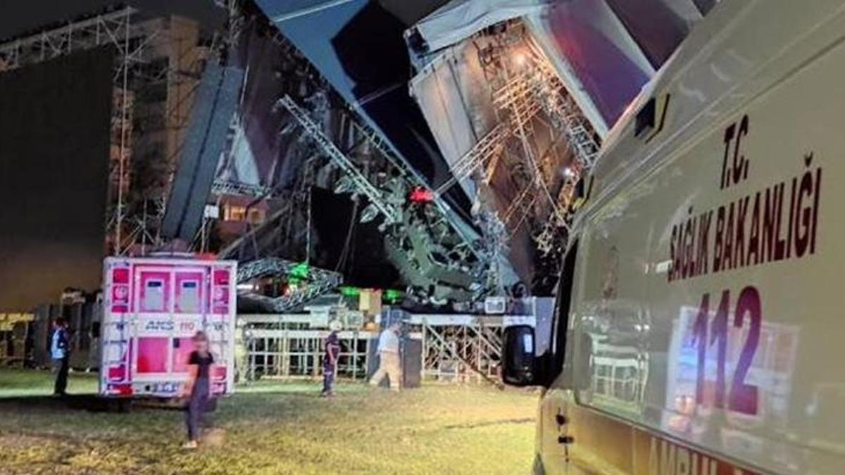 Tarkan'ın konser vereceği sahne çöktü: Platformun altında kalanlar var