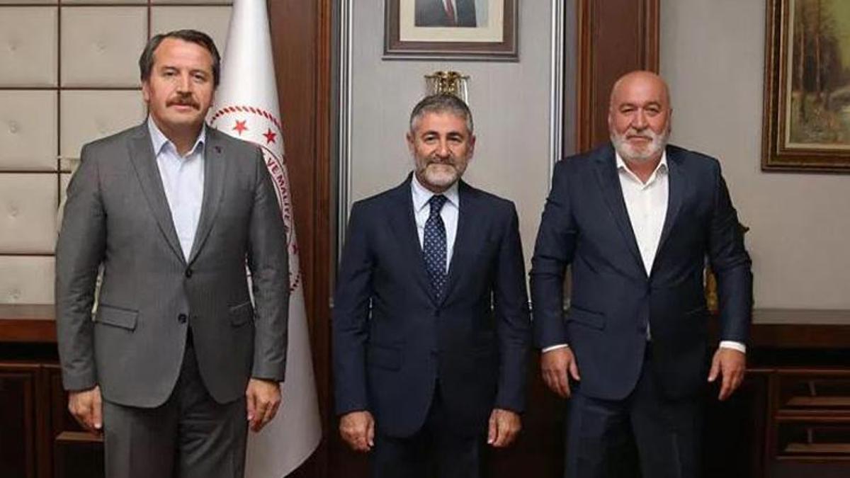 Memur-Sen Genel Başkanı Yalçın, Bakan Nebati ile görüştü