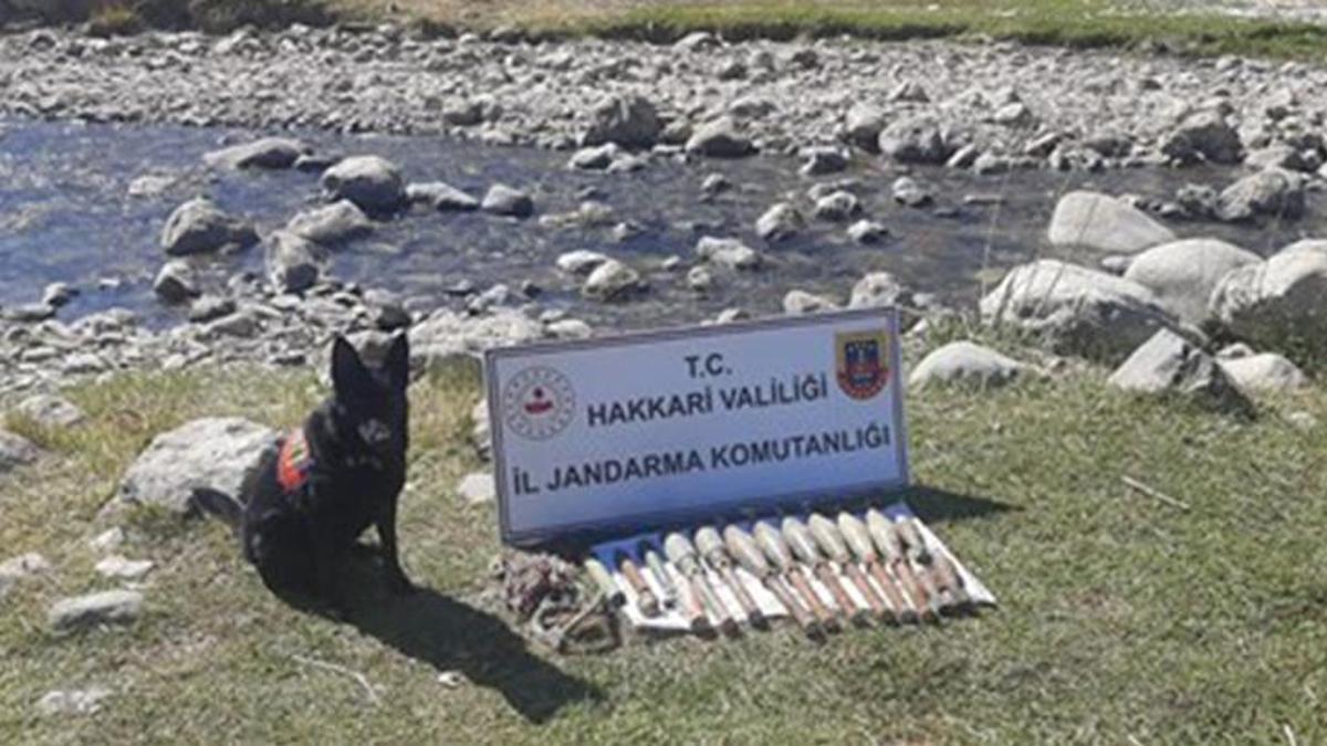 Yüksekova kırsalında silah ve mühimmat ele geçirildi