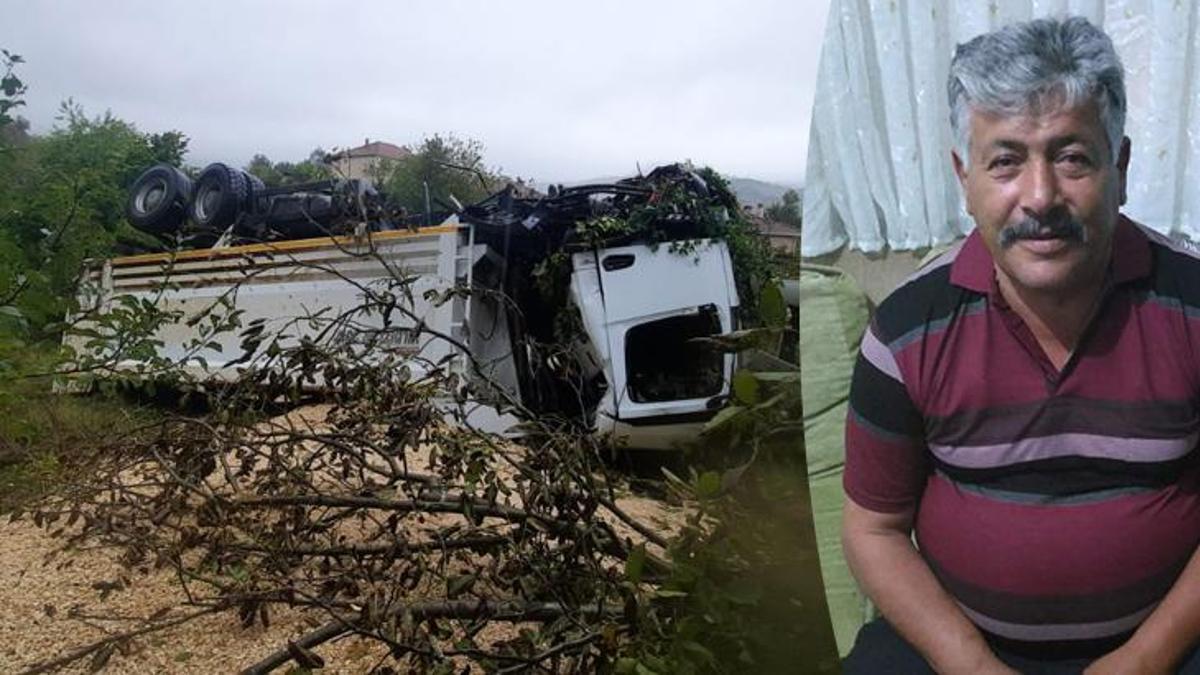 Kastamonu'da kamyon şarampole devrildi: 1 ölü