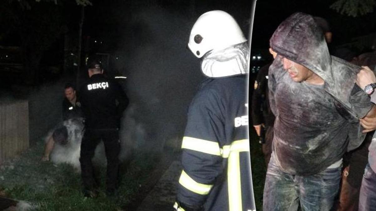 Zonguldak'ta adliye binası önünde alarm! Kendini yakmak istedi