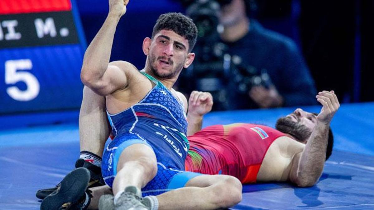 Taleh Mammadov Ermeni rakibini yerden yere vurdu 33 yaşındaki güreşçi sosyal medyada 'TT' oldu