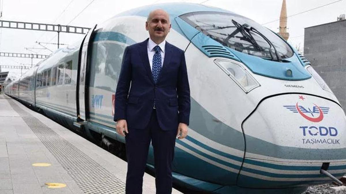 Bakan Karaismailoğlu açıkladı! Hızlı trende tüm zamanların rekoru