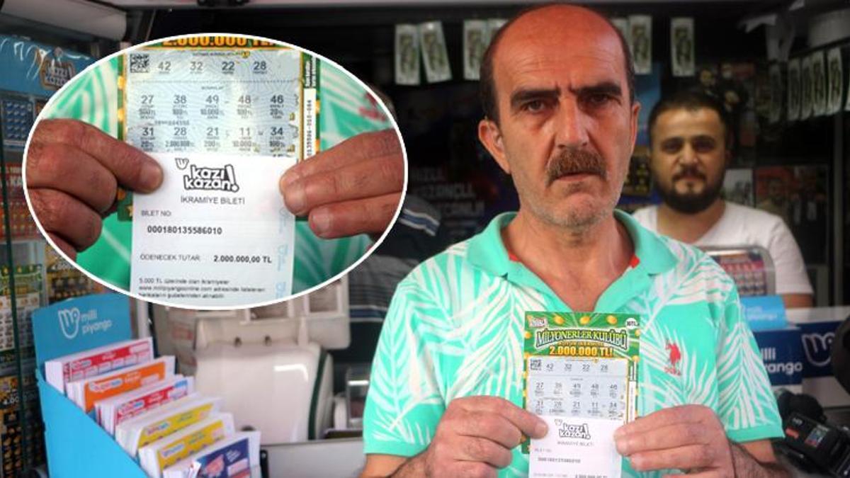 Son 30 lirasıyla aldığı Kazı-Kazan kuponuna 2 milyon liralık ikramiye çıktı