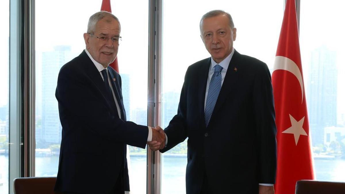 Cumhurbaşkanı Erdoğan, Avusturya Cumhurbaşkanı ile bir araya geldi