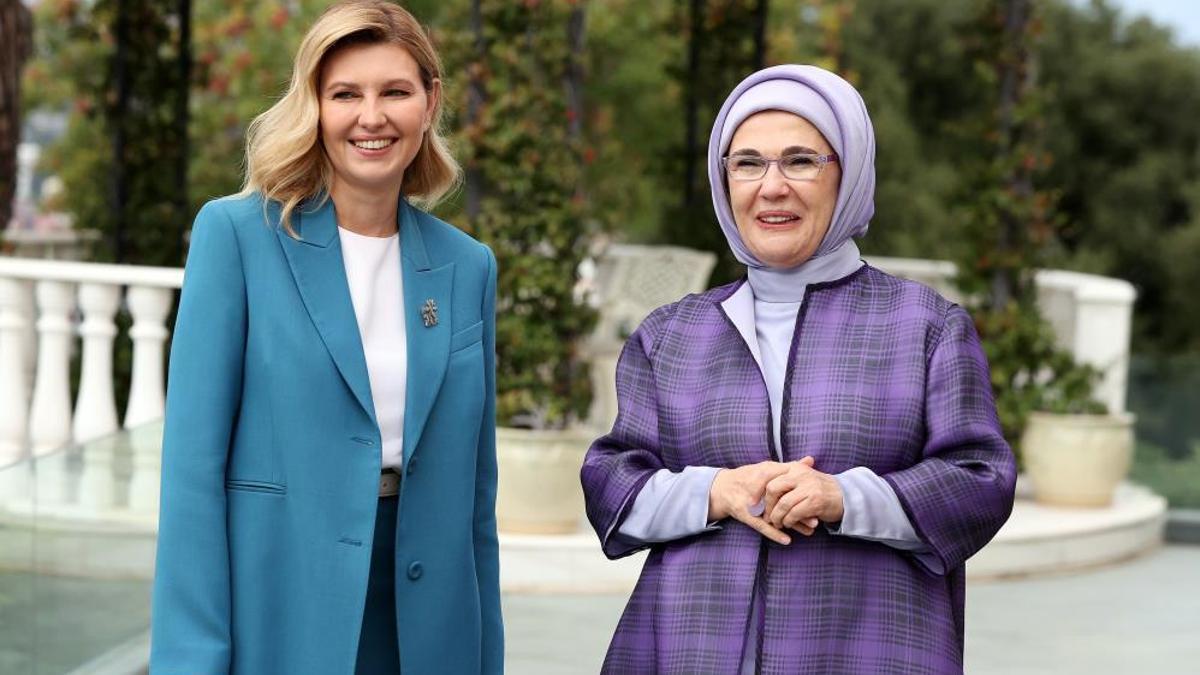Emine Erdoğan, Olena Zelenska ile bir araya geldi