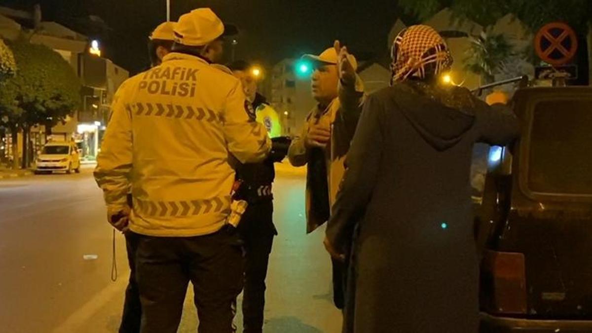 Muayenesiz araç kullanmak ceza kesilince polislere zor anlar yaşattı