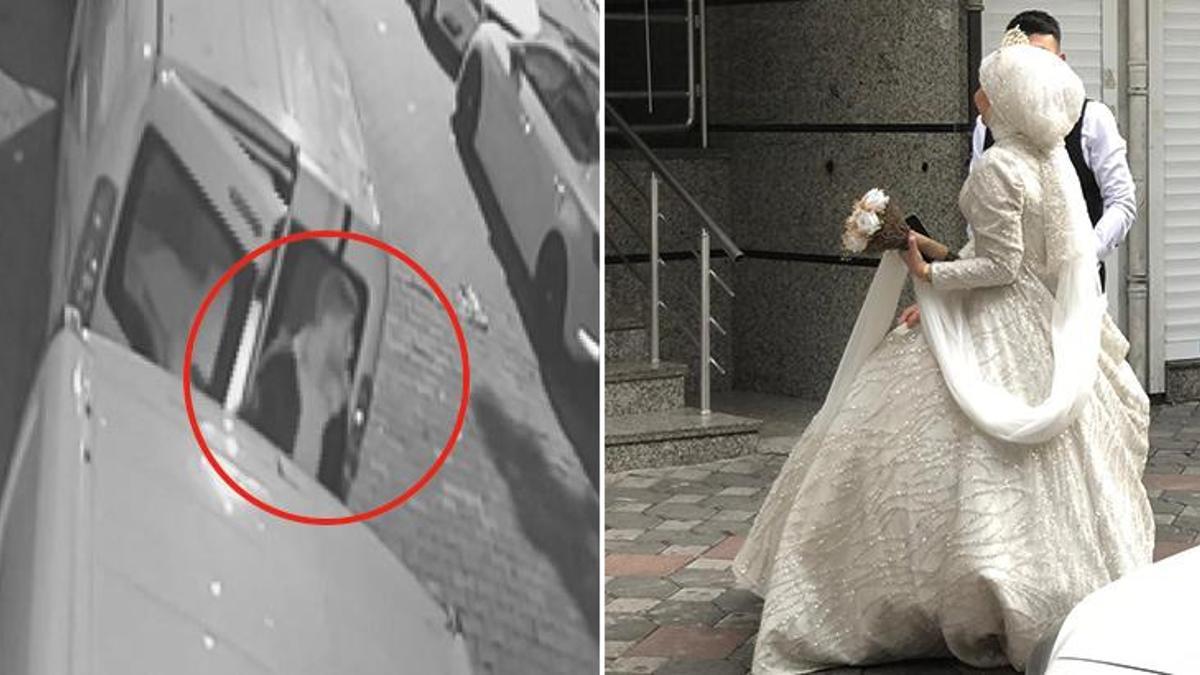 Gelin ve damada 'gelinlik' şoku! Uyuyup bekledi, sonra böyle görüntülendi