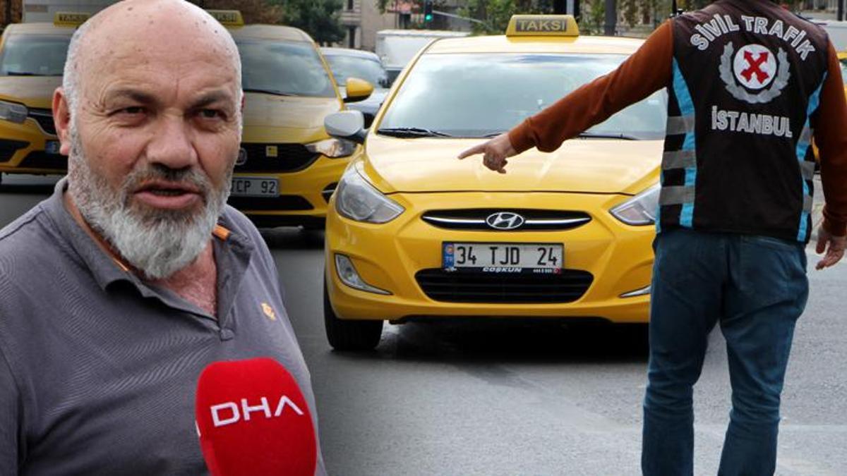 Taksi denetiminde müşteri seçen şoförler nedeniyle yürümek zorunda kaldı