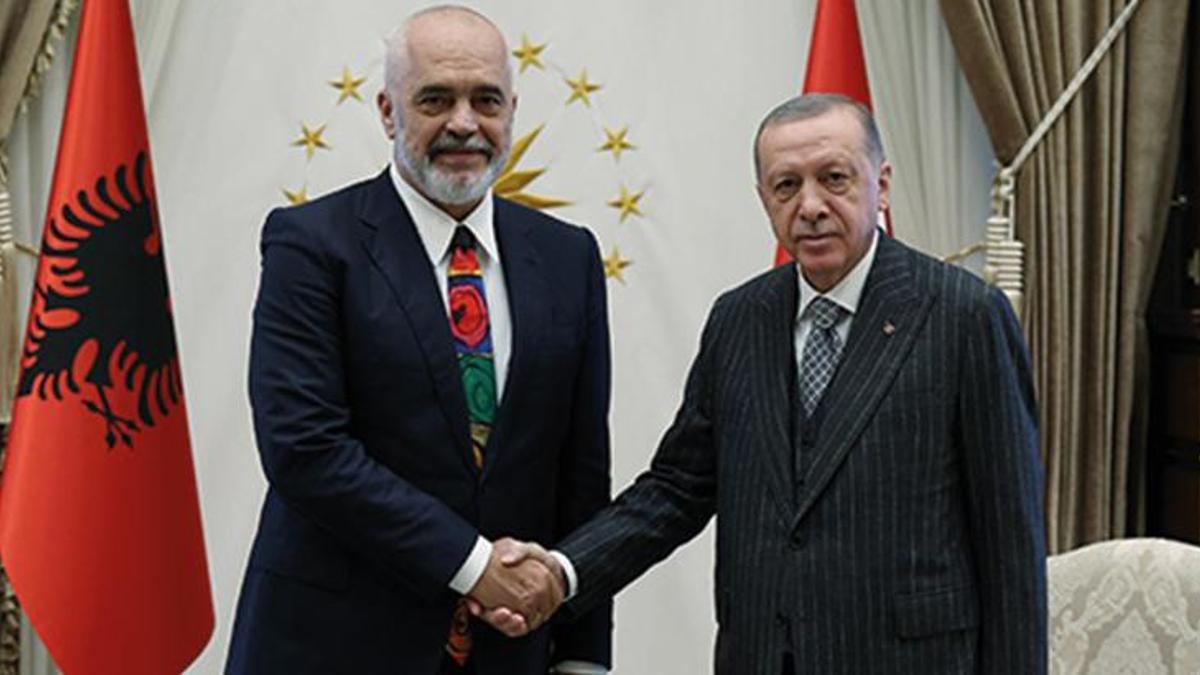 Cumhurbaşkanı Erdoğan, Arnavutluk Başbakanı Rama ile görüştü