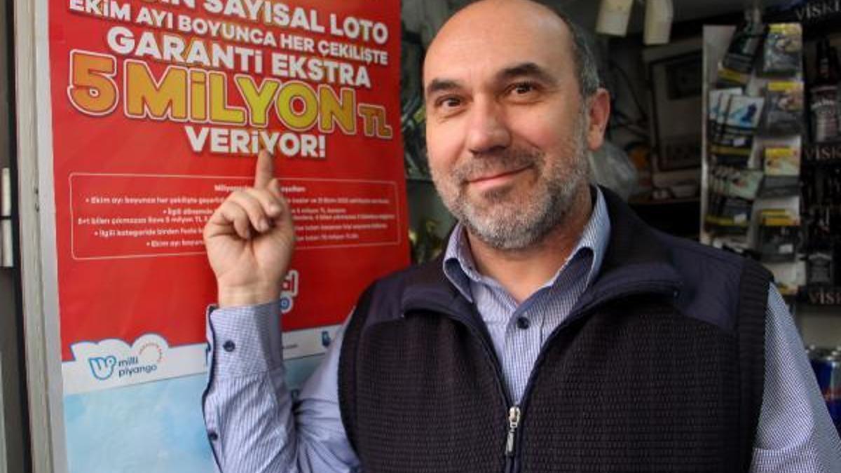 Edirne'de 1 talihli Sayısal Loto'dan 836 bin TL kazandı