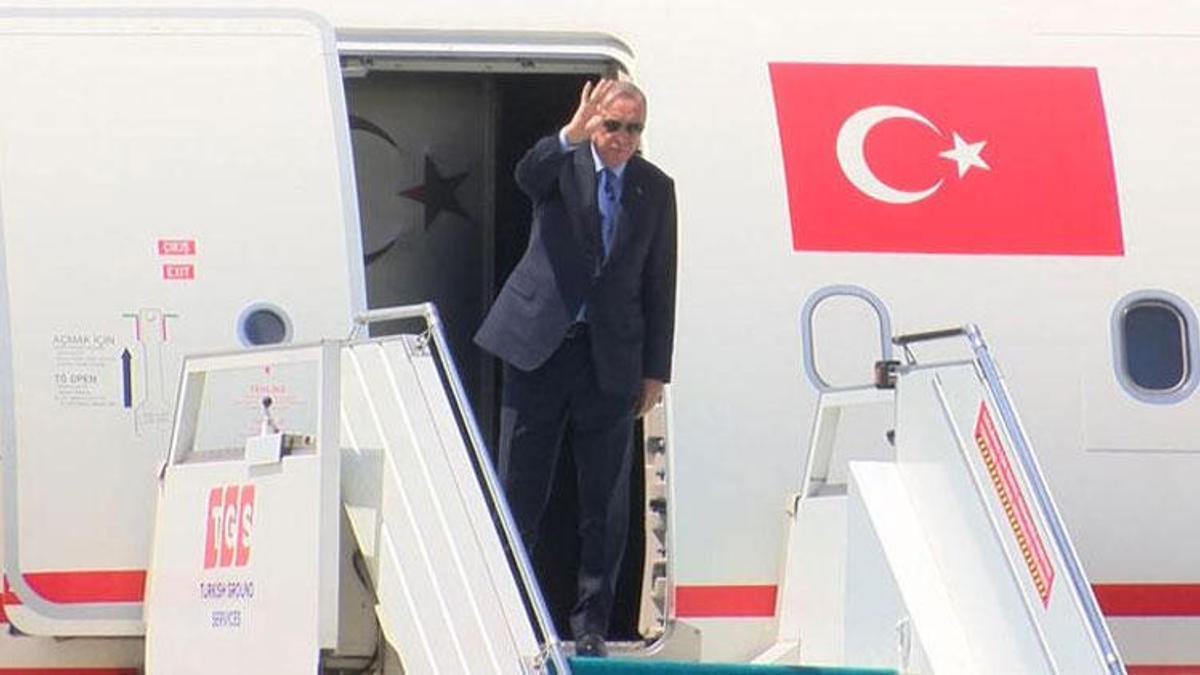 Cumhurbaşkanı Erdoğan, Kazakistan'a gitti