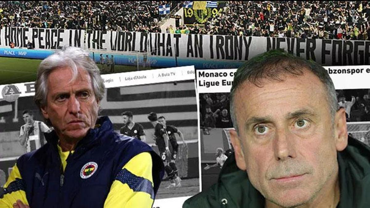 AEK Larnaca mağlubiyeti bıraktı kafayı açılan pankarta taktı: Ne ironi ama