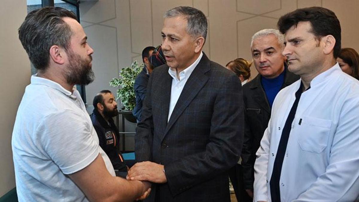 İstanbul Valisi Ali Yerlikaya yaralı maden işçilerini ziyaret etti