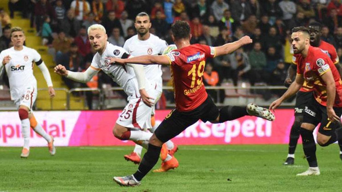 Galatasaray kritik Kayserispor deplasmanından eli boş dönüyor: 1-2