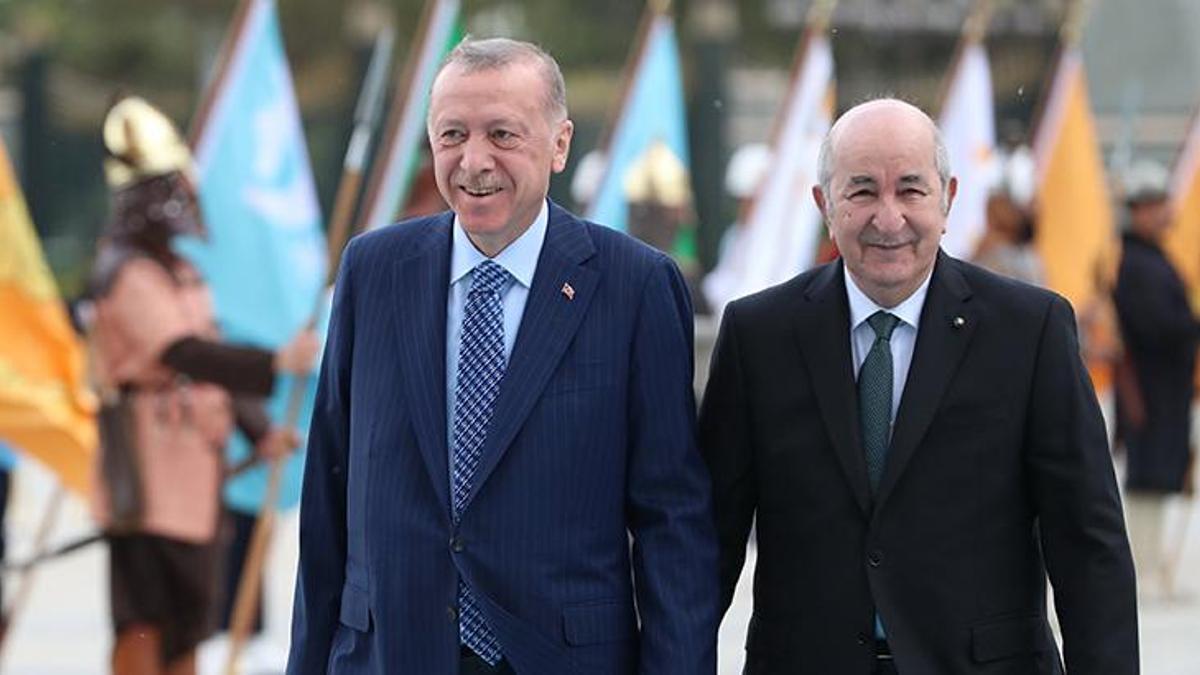 Cumhurbaşkanı Erdoğan, Cezayir Cumhurbaşkanı Tebbun ile görüştü