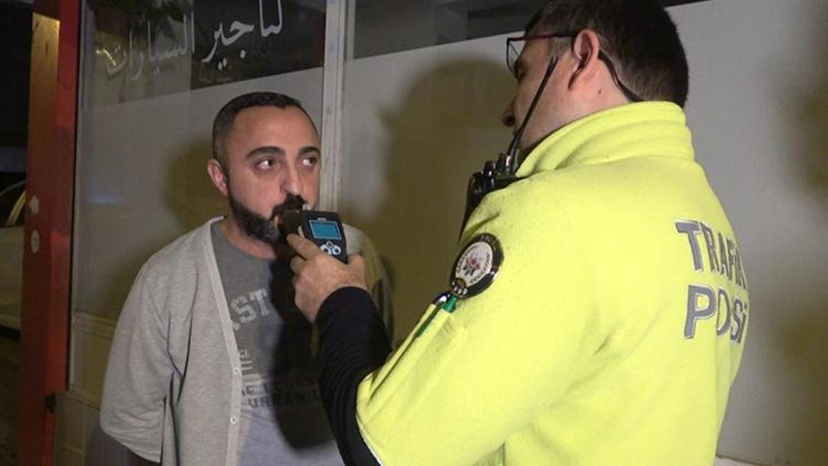 Alkolmetreye üflememek için elinden geleni yaptı, sınırın altında çıkınca bakın ne dedi!