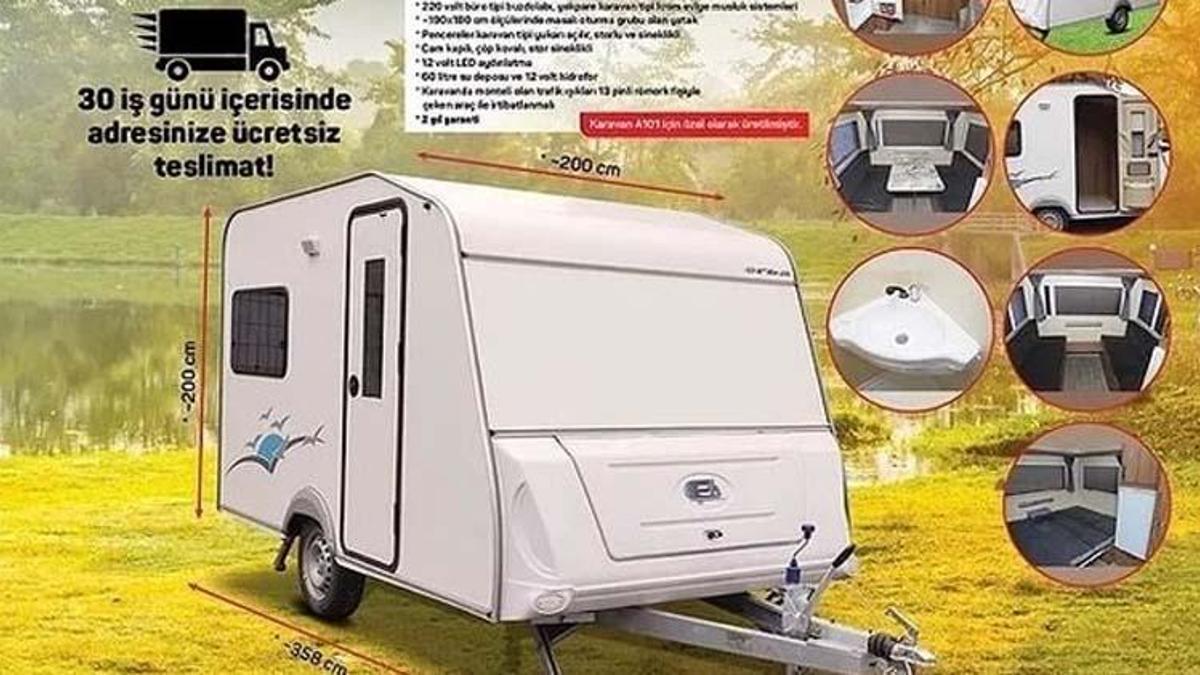 A101 karavan özellikleri nelerdir? A101 çekme karavan fiyatı ne, taksit var mı?
