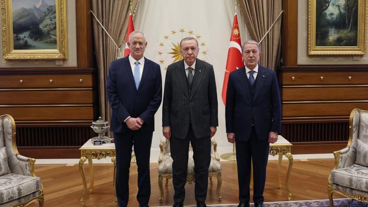 Cumhurbaşkanı Erdoğan, İsrail Savunma Bakanı Gantz’i kabul etti