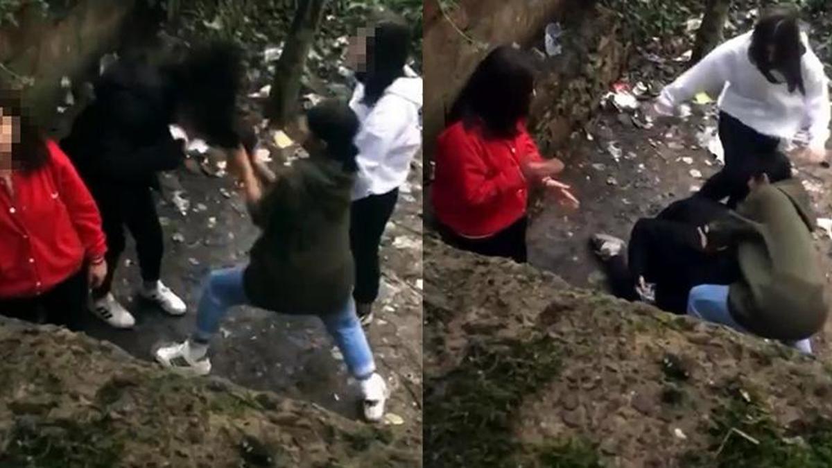 Genç kızı dövüp, saçından tutarak sürüklediler! Ekipler harekete geçti