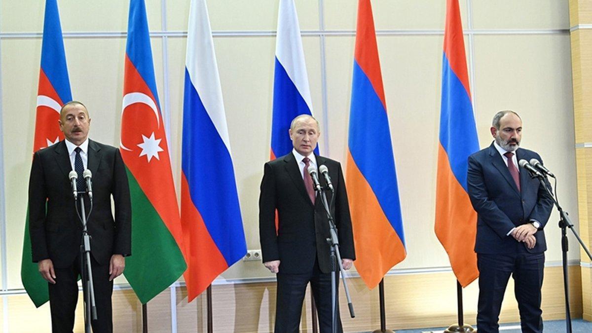 Putin, Aliyev ve Paşinyan arasındaki üçlü zirve Soçi'de başladı