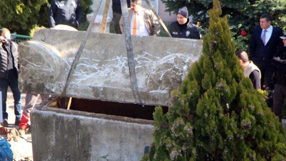 Roma dönemine ait lahitten insan kemikleri çıktı