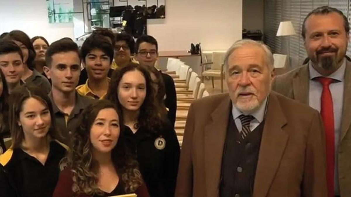 İlber Ortaylı'dan Demirören Medya Lisesi'ne ziyaret
