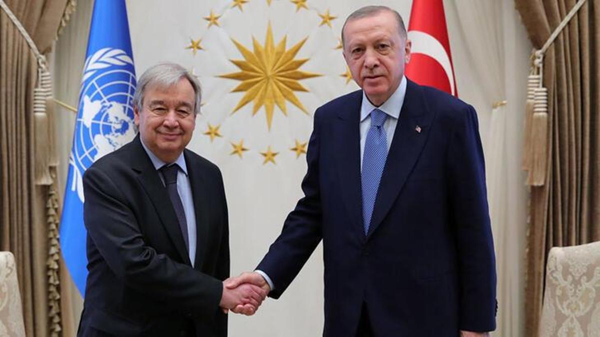 Cumhurbaşkanı Erdoğan, BM Genel Sekteri Guterres ile görüştü