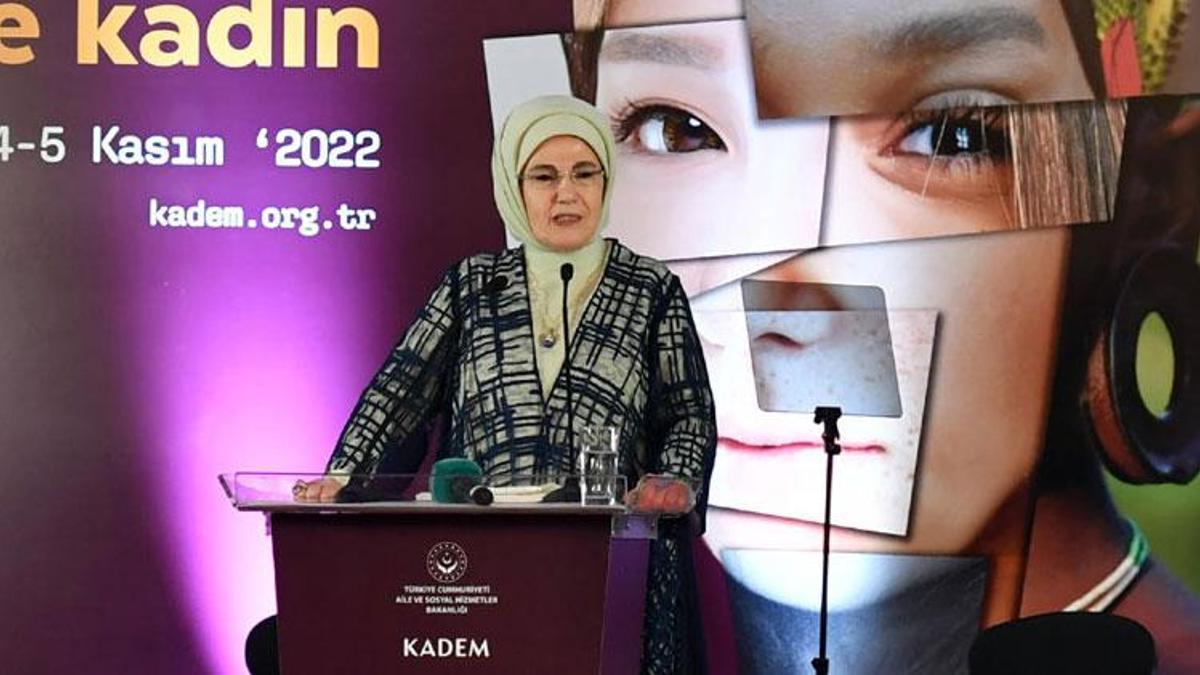 Cumhurbaşkanı Erdoğan'ın eşi Emine Erdoğan, Kadın ve Adalet Zirvesi'nin gala yemeğinde konuştu