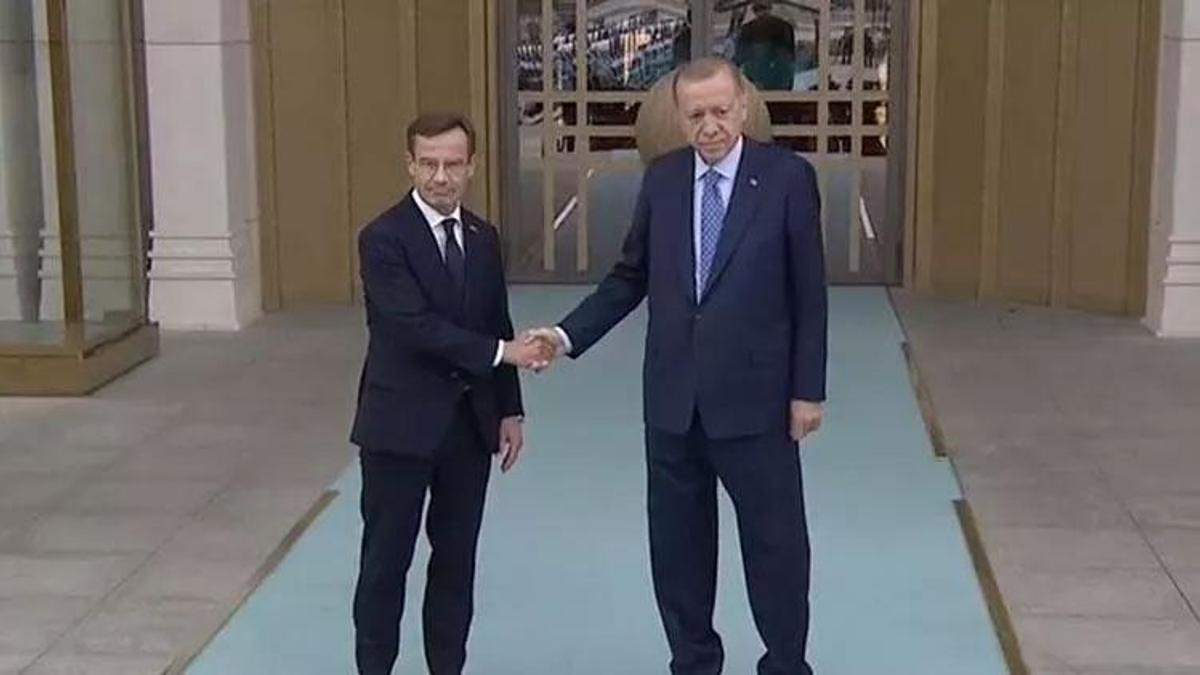 Cumhurbaşkanı Erdoğan, İsveç Başbakanı Ulf Kristersson ile görüştü