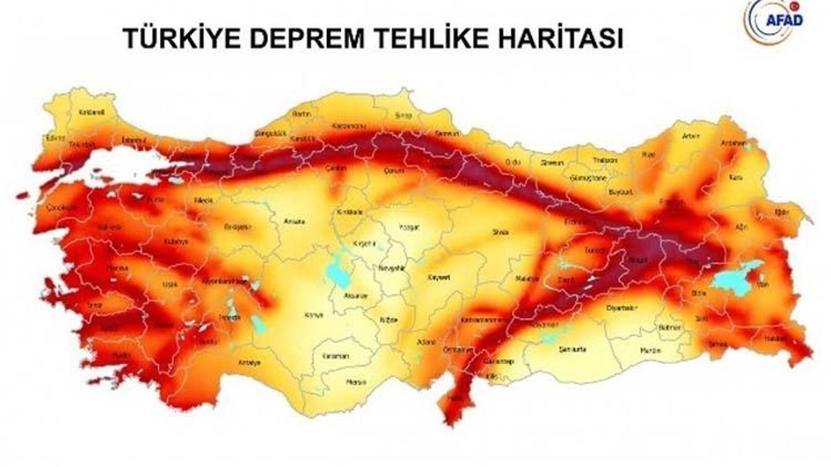 Türkiye deprem haritası 2022! AFAD MTA Sorgulama Ekranı ile Türkiye Fay Hatları ve Deprem Risk Haritası