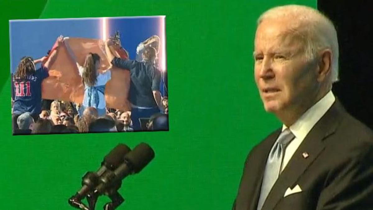Biden'ın COP27'deki konuşmasında "fosil yakıt" protestosu